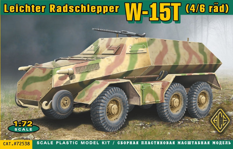 Ace 72538 1:72 W-15T (4/6 rad) Leichter Radschlepper