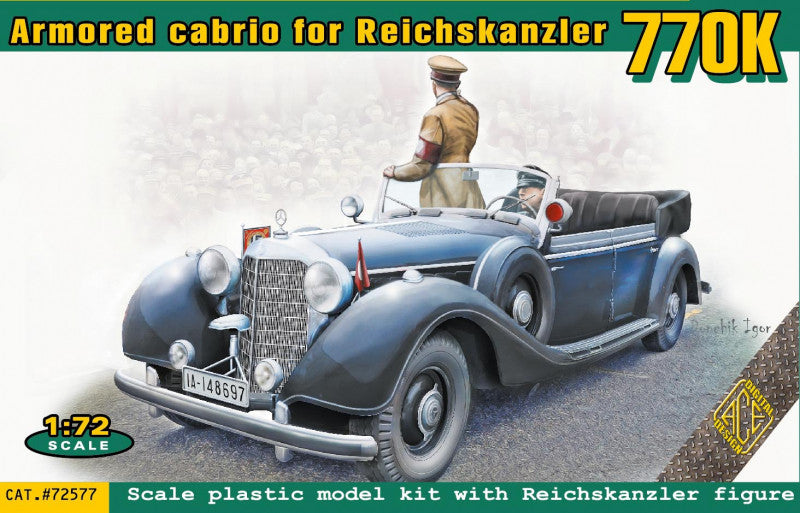 Ace 72577 1:72 770K Armoured Cabrio for Reichskanzler (2 passenger)