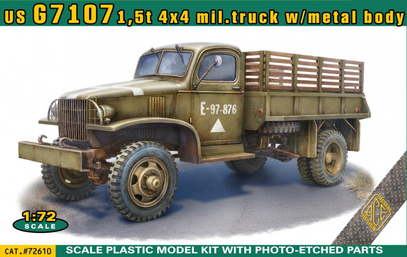 Ace 72610 1:72 US G7107 1,5t 4x4 army truck w/metal body