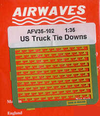 Airwaves (etched) AEC35102 1:35 U.S. Truck Tie Down Brackets