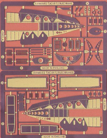 Airwaves (etched) AEC48072 1:48 Blackburn/Hawker-Siddeley Buccaneer S.2B Airbrakes