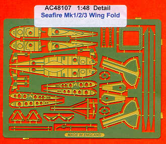 Airwaves (etched) AEC48107 1:48 Supermarine Seafire Mk.1/Mk.2/Mk.3 wingfold