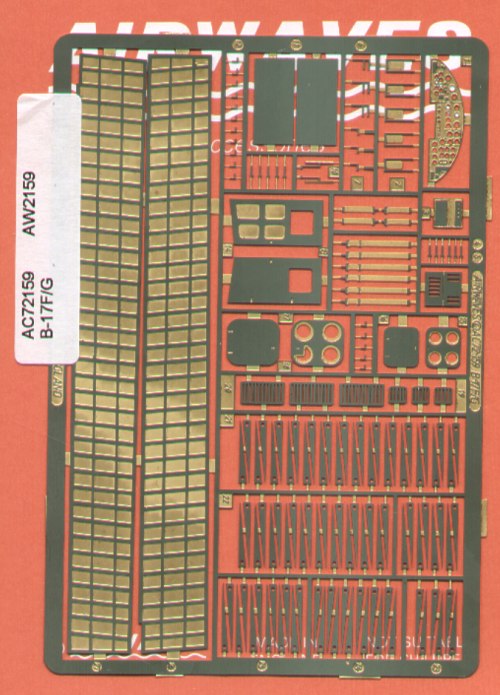 Airwaves (etched) AEC72159 1:72 Boeing B-17F/B-17G Flying Fortress flaps