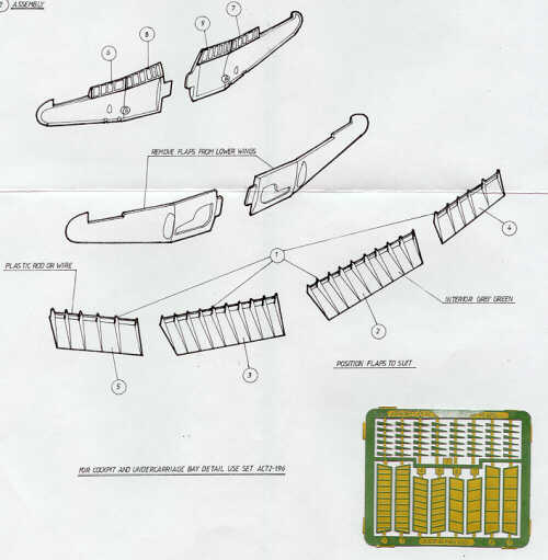 Airwaves (etched) AEC72197 1:72 Hawker Typhoon Mk.IB Flaps