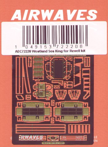 Airwaves (etched) AEC72220 1:72 Westland Sea King Mk.41/HAS.6/AEW