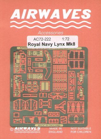 Airwaves (etched) AEC72222 1:72 Royal Navy/RN Westland Lynx Mk.8 i