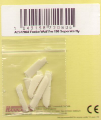 Airwaves (resin) AES72060 1:72 Separate flying surfaces for the Focke-Wulf Fw-190