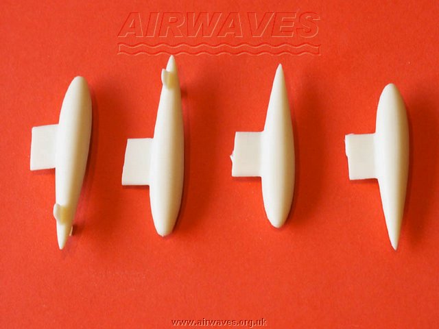 Airwaves (resin) AES72140 1:72 Hawker Sea Hawk drop tanks 2 x 100 gallon and 2 x 75 gallon
