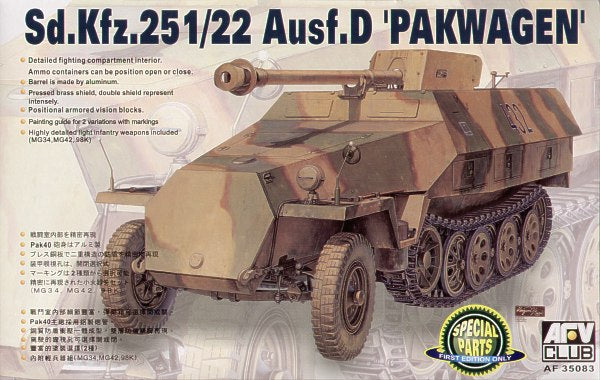 AFV Club AF35083 1:35 German Sd.Kfz.251/22 Ausf.D Pakwagen Late model