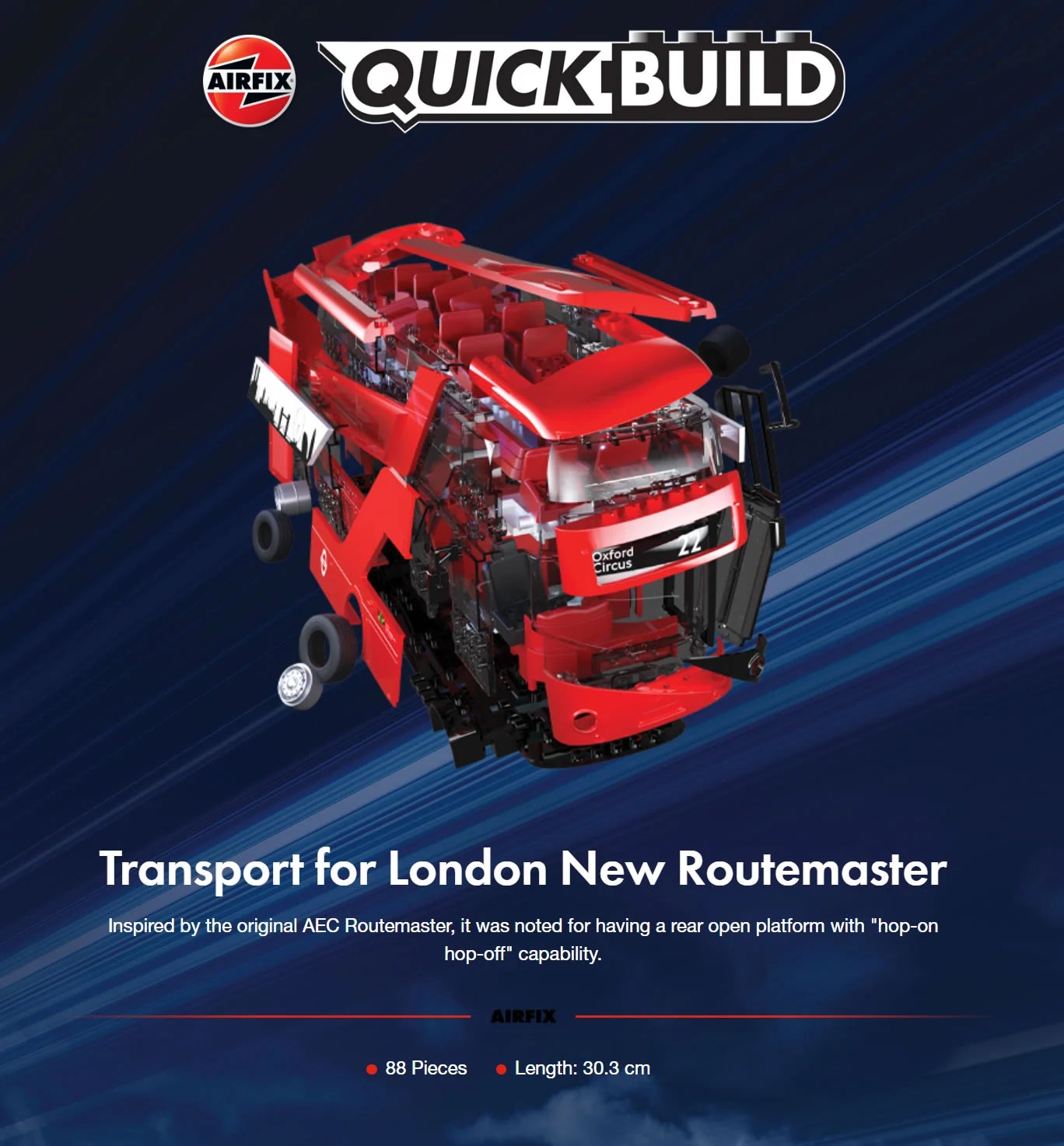 Airfix J6050 Routemaster Bus QUICK BUILD
