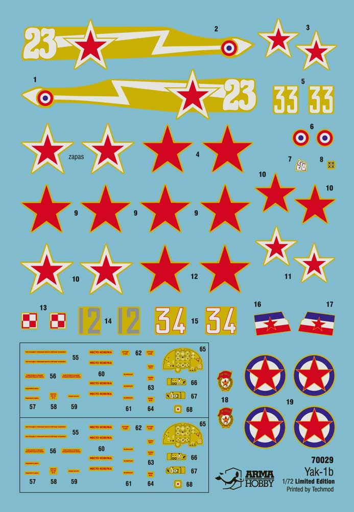 Arma Hobby 70029 1:72 Yakovlev Yak-1b Allied Service Limited Edition