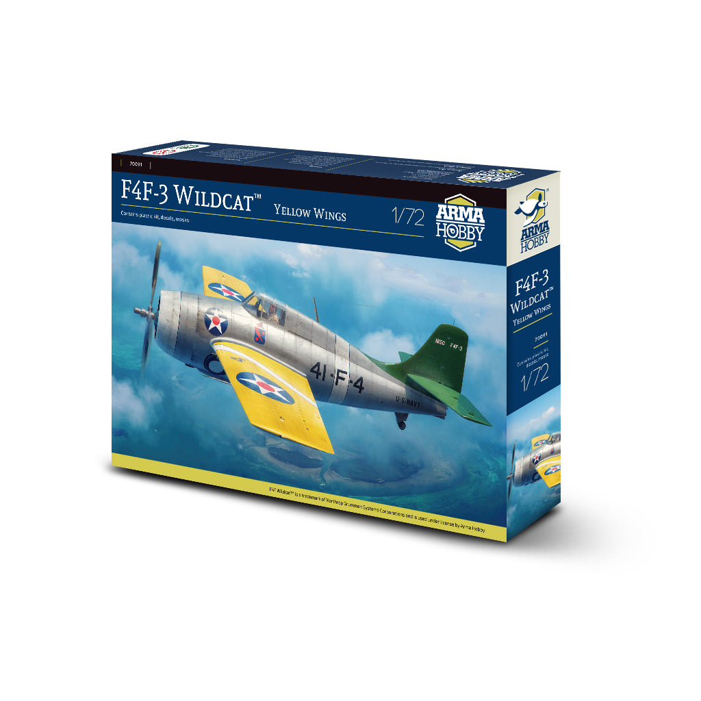 Arma Hobby 70091 1:72 Grumman F4F-3 Wildcat “Yellow Wings”