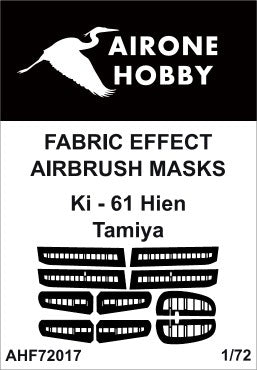 Airone Hobby AHF72017 1:72 Kawasaki Ki-61-Id Hien Fabric Effect Aileron & Control Surfaces Airbrush Masks