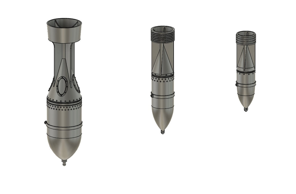 Airone Hobby AHL48086 1:48 Italian Bomb Set (3D-Printed)