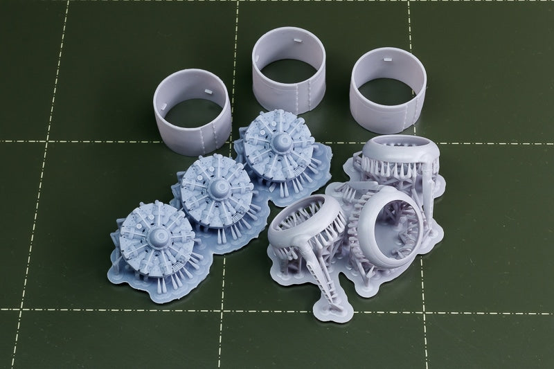 Airone Hobby AHL72081 1:72 Savoia-Marchetti SM.79 Sparviero Engine & Cowling Set (3D-Printed)