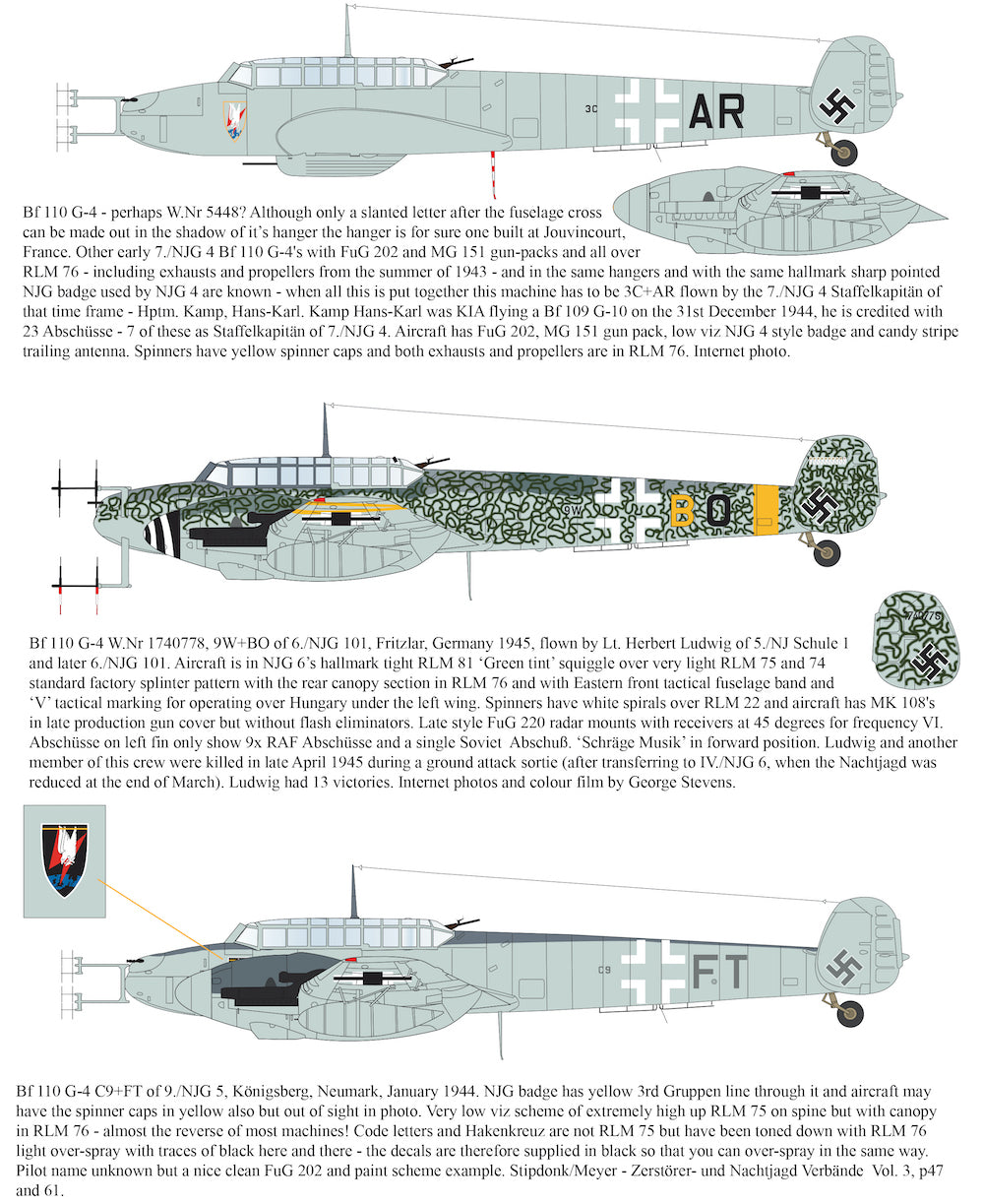 Aims 32D037 1:32 Messerschmitt Bf-110G-4 to be used with Aims conversions