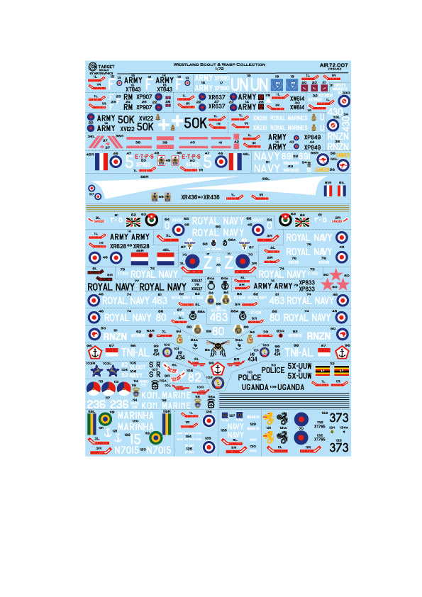 Air-Graphic Models AIR72-007 1:72 Westland Wasp/Scout in Worldwide Service
