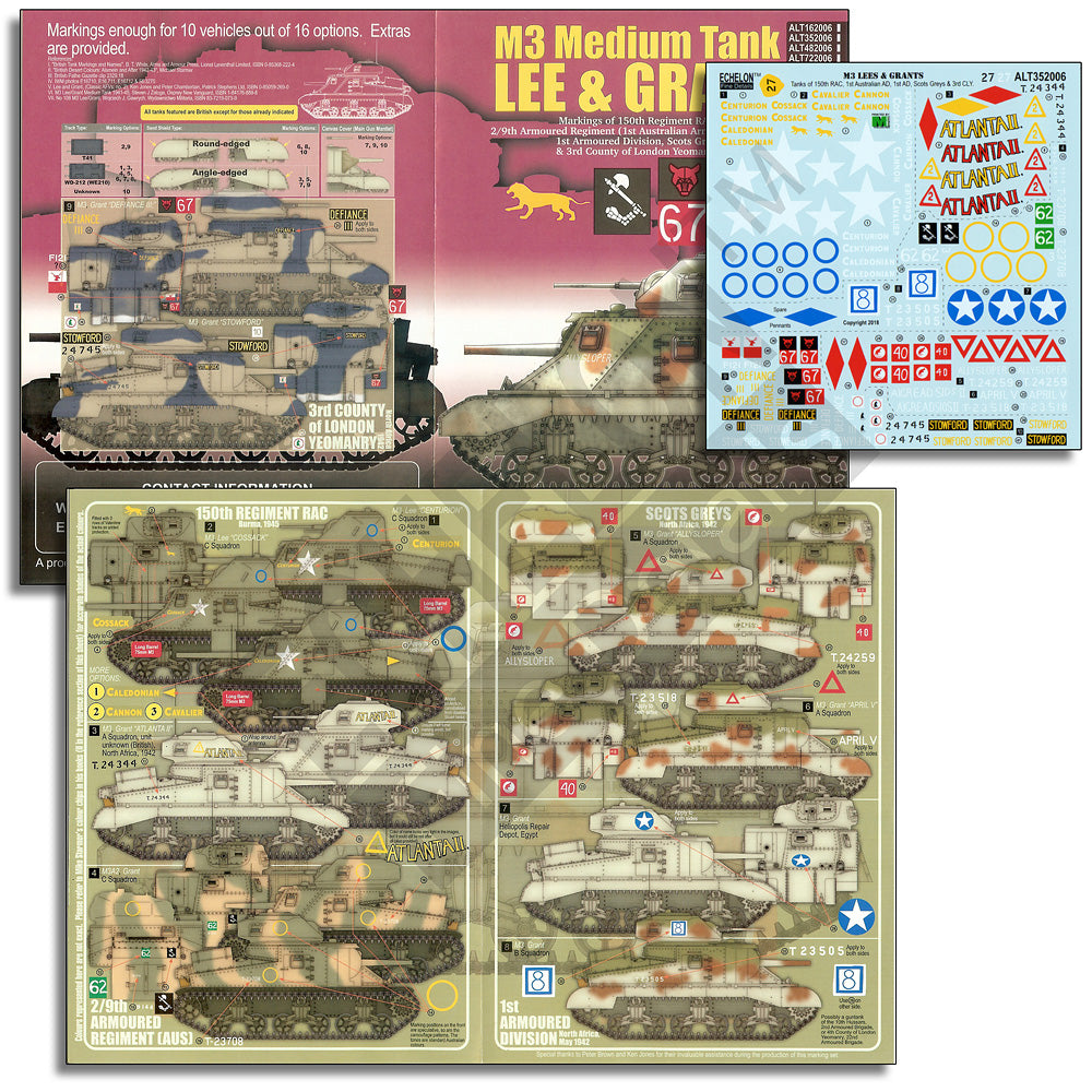 Echelon FD ALT352006 1:35 M3 Lees & Grants (Burma & North Africa)