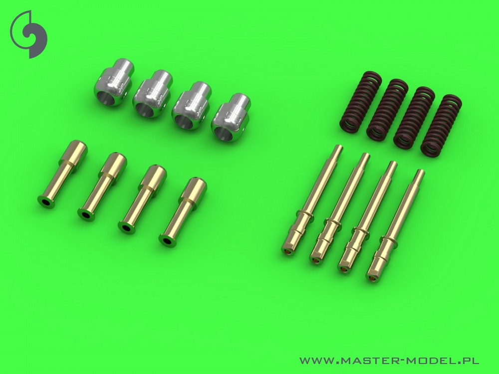 Master 24-015 1:24 Hawker Typhoon Mk IB early type cannons with uncovered barrels (with round recoil springs)