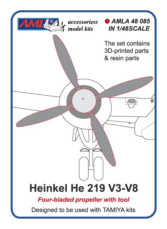 AML A48085 1:48 Heinkel He-219V3-V8 (Four bladed propellers)