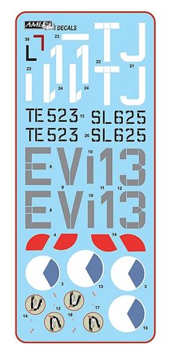 AML C2020 1:32 312 Squadron RAF, Part II / 2 decal version: Supermarine Spitfire LF Mk.IXe, TE523,EV-13+SL625,JT-11, DuoJ