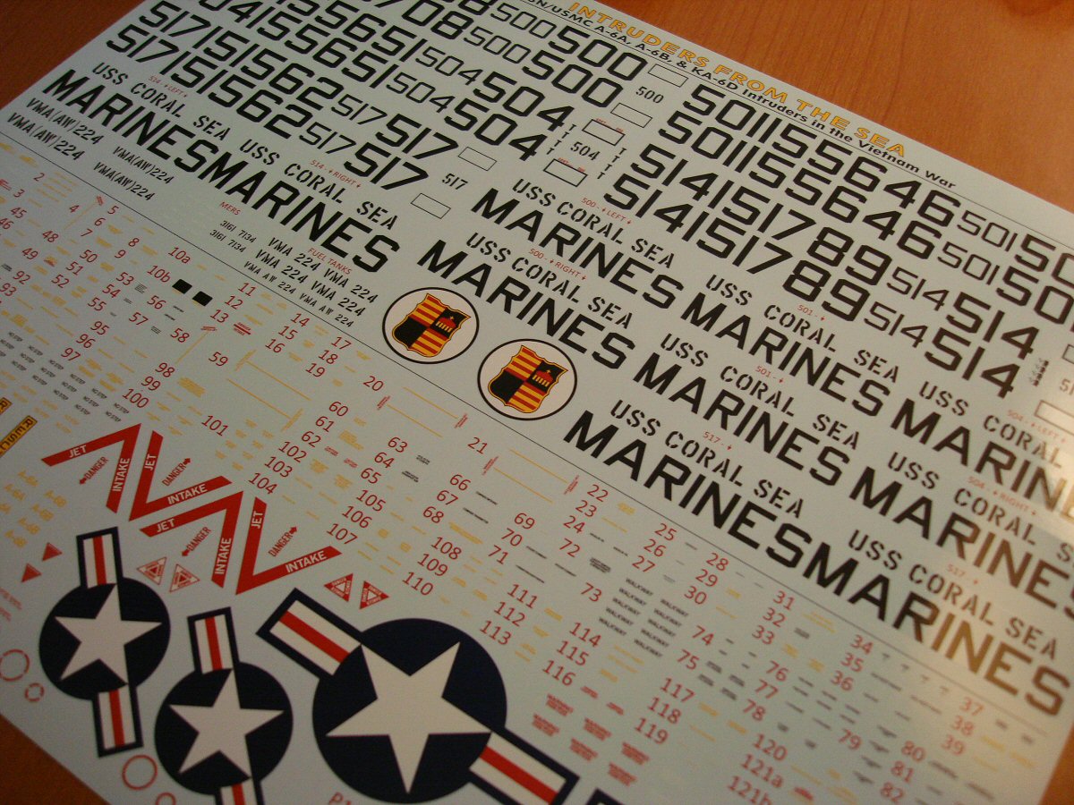 AOA Decals 32-009 1:32 INTRUDERS FROM THE SEA USN/USMC