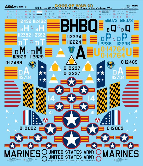 AOA Decals 32-020 1:32 Dogs of War