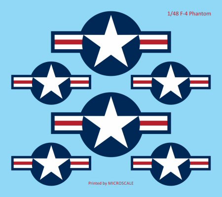 AOA Decals 48-013 1:48 F-4B/F-4J PHANTOM AIRFRAME DATA (Stencil Type)