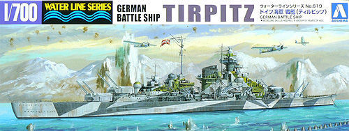 Aoshima 04606 1:700 Tirpitz German Battleship