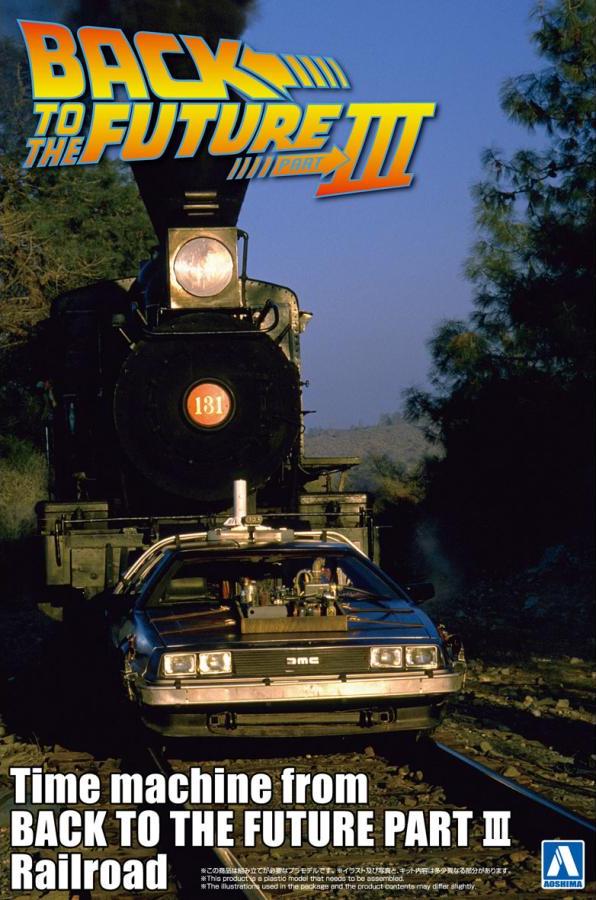 Aoshima 06699 1:24 Back To The Future part 3 DeLorean Time Machine - Railroad version