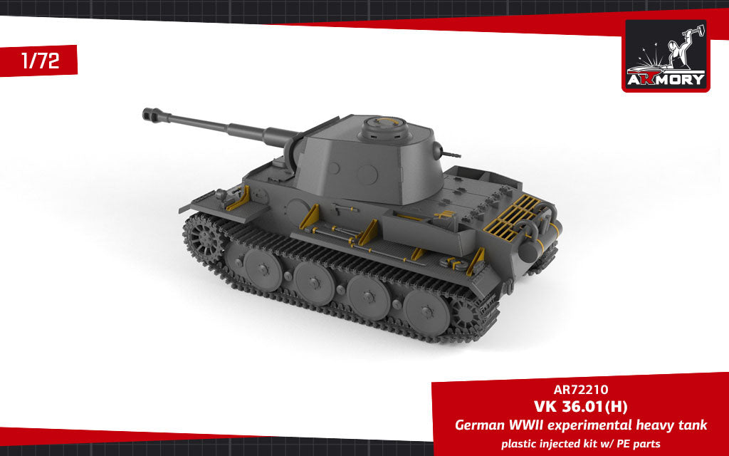 Armory 72210 1:72 VK 36.01(H) German WWII Experimental Heavy Tank