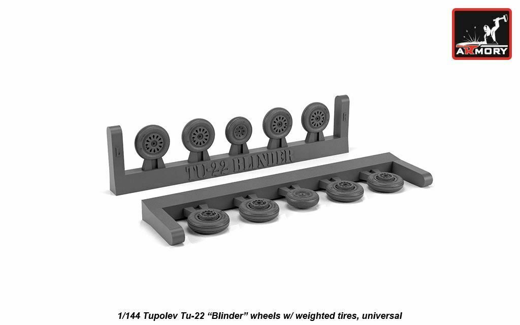 Armory AW14014 1:144 Tupolev Tu-22 'Shilo' wheels