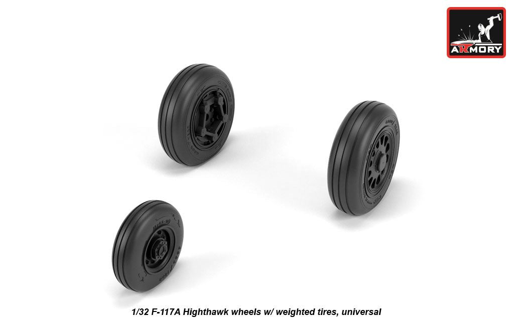 Armory AW32305 1:32 Lockheed F-117A Nighthawk wheels