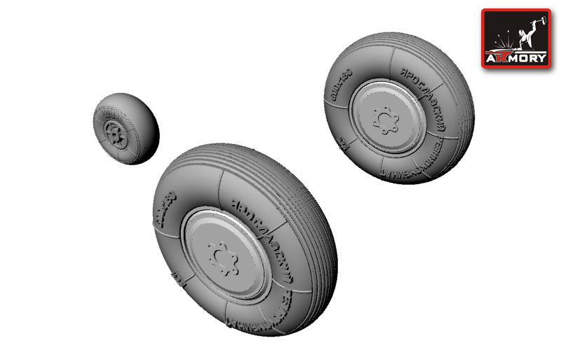 Armory AW48003 1:48 Yakovlev Yak-1 wheel set