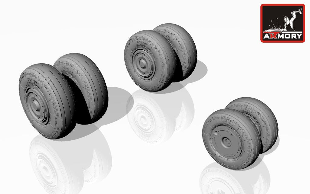 Armory AW48018 1:48 Sukhoi Su-24 Fencer wheels, late