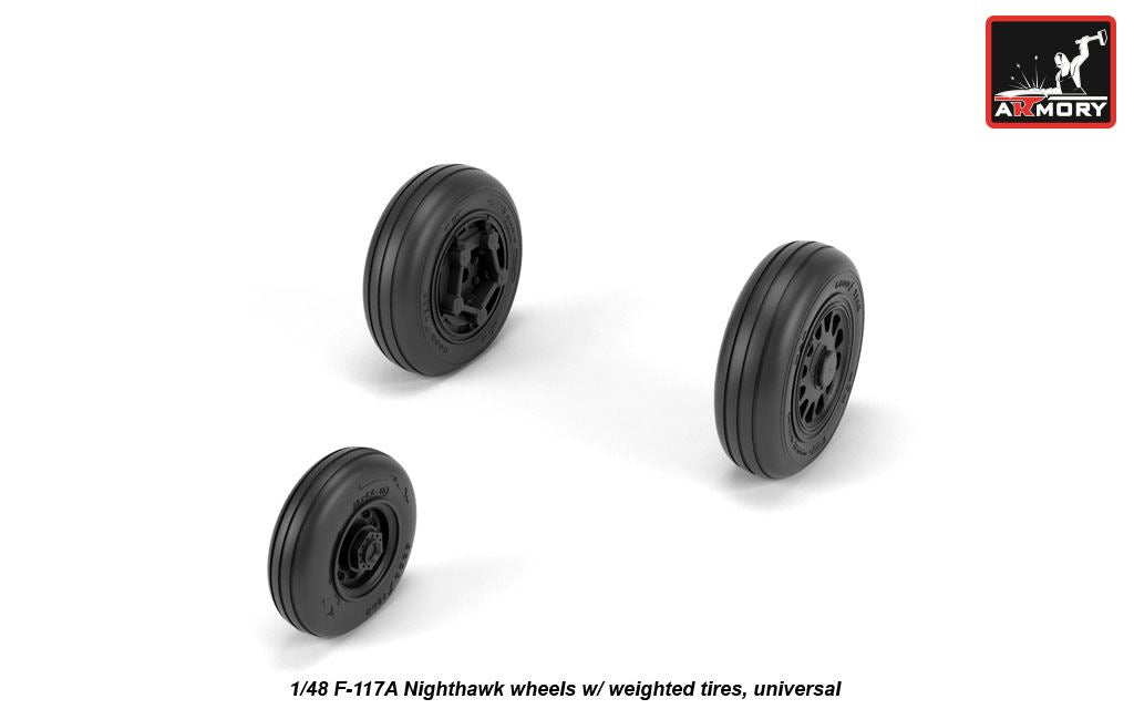 Armory AW48322 1:48 Lockheed F-117A Nighthawk wheels