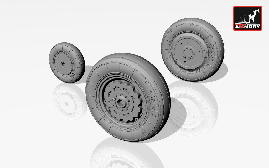Armory AW72007 1:72 Sukhoi Su-7B/Su-7U (early) wheels