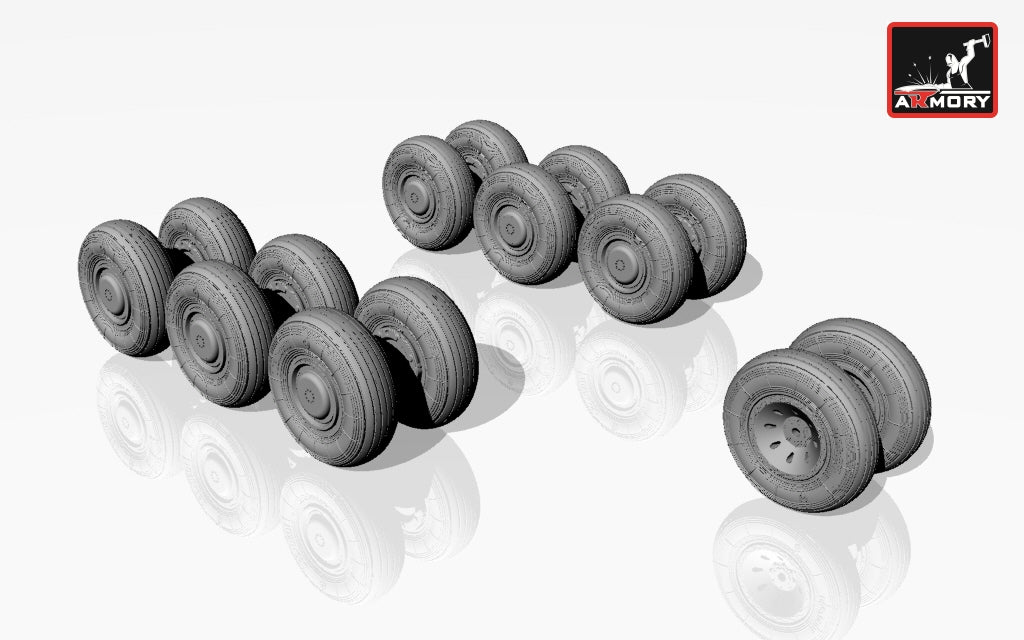 Armory AW72012 1:72 Tupolev Tu-22M2/Tu-22M3 backfire wheels