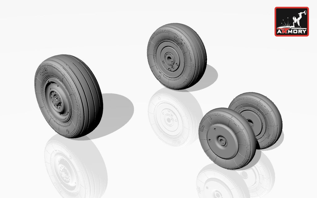 Armory AW72017 1:72 Mikoyan MiG-23B/MiG-23BN wheel set