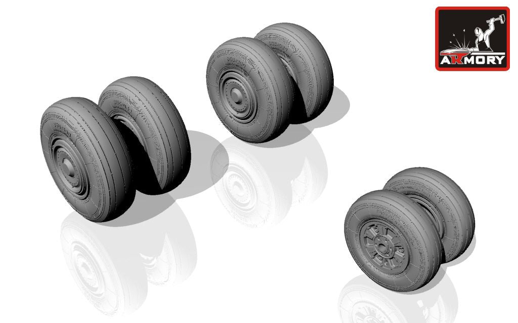 Armory AW72023 1:72 Sukhoi Su-24 Fencer wheels (early)