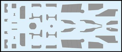 Astra Decals ASD-3222 1:32 General-Dynamics F-16A/BC/D Reinforcement Plates (Vinyl)