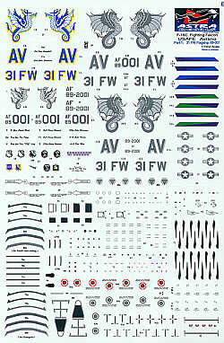Astra Decals ASD-4807 1:48 Lockheed-Martin F-16C Aviano