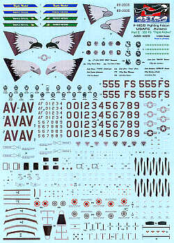 Astra Decals ASD-4809 1:48 Lockheed-Martin F-16C Aviano