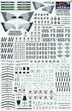Astra Decals ASD-7209 1:72 Lockheed-Martin F-16C Aviano