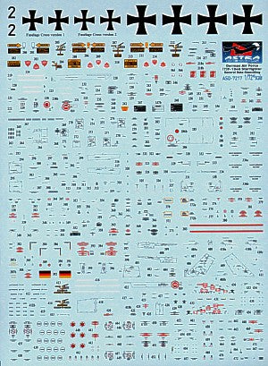 Astra Decals ASD-7217 1:72 Lockheed F-104/TF-104G Starfighter German Air Force Stencilling