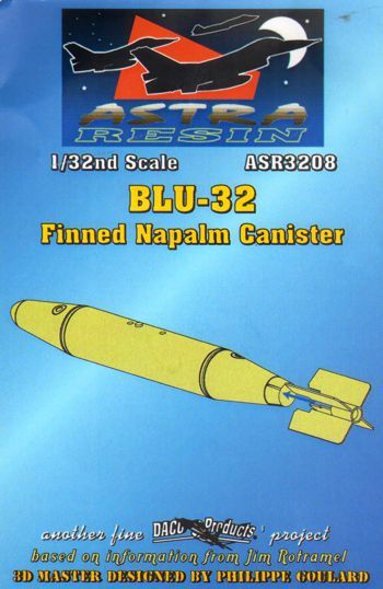 Daco Products ASR3208 1:32 BLU-32 Finned Napalm Canister