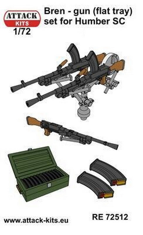 Attack Kits AT-RE72512 1:72 Bren machine gun detail set 3D (4 pcs) printed parts