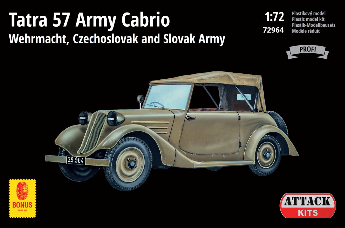Attack Kits 72964 1:72 Tatra 57 Army Cabriolet