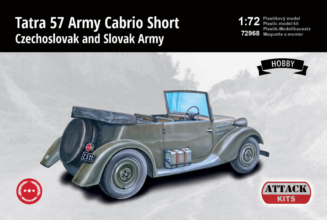 Attack Kits 72968 1:72 Tatra 57 Army Cabriolet Short (Hobby Line)