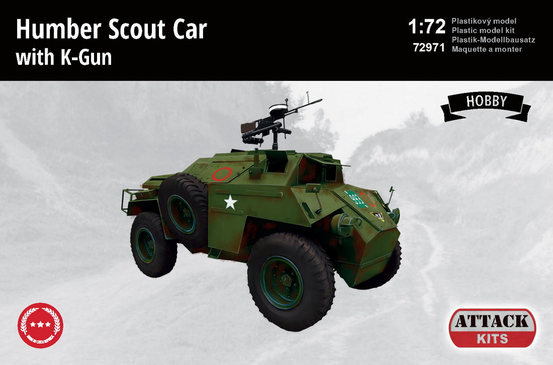 Attack Kits 72971 1:72 Humber Scout Car w. Vickers K machine gun (Hobby Line)